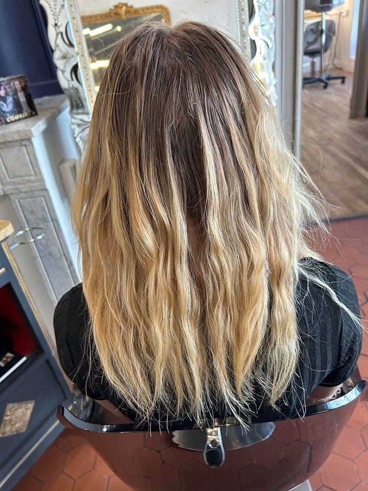 Vorher — Leuchtend kupferfarben